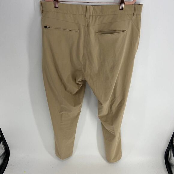 Johnston & Murphy Tan Khaki Golf Sport Trouser Pant Mens 36W 30L - Picture 6 of 7